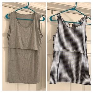 Nursing tank top bundle